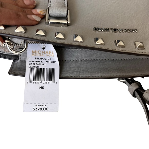 Michael Kors Selma Stud Medium Top Zip Satchel - Picture 6 of 6
